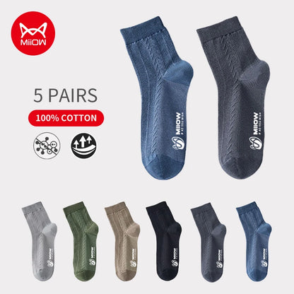 Men's Cotton Socks (5 Pairs)