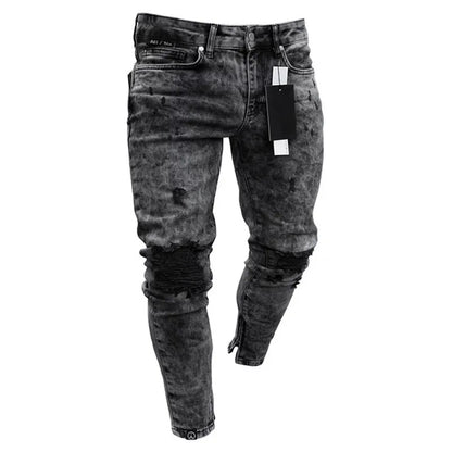 Fashion Jeans Men´s Branded Men's Clothes Clothes Skinny Slim Jean Black Pencil Pants Man Streetwear Fit Cargo Jeans for Men