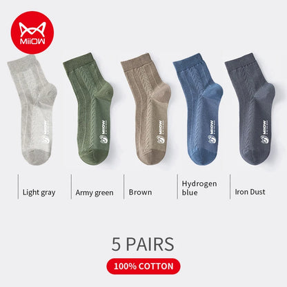 Men's Cotton Socks (5 Pairs)