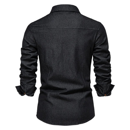 Men's Long Sleeve Denim Shirt