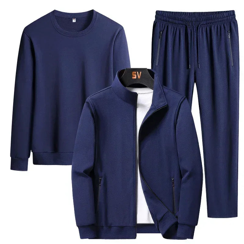 Men's Plus Size Sports Jacket Set