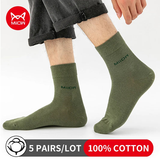 Men's Cotton Socks (5 Pairs)