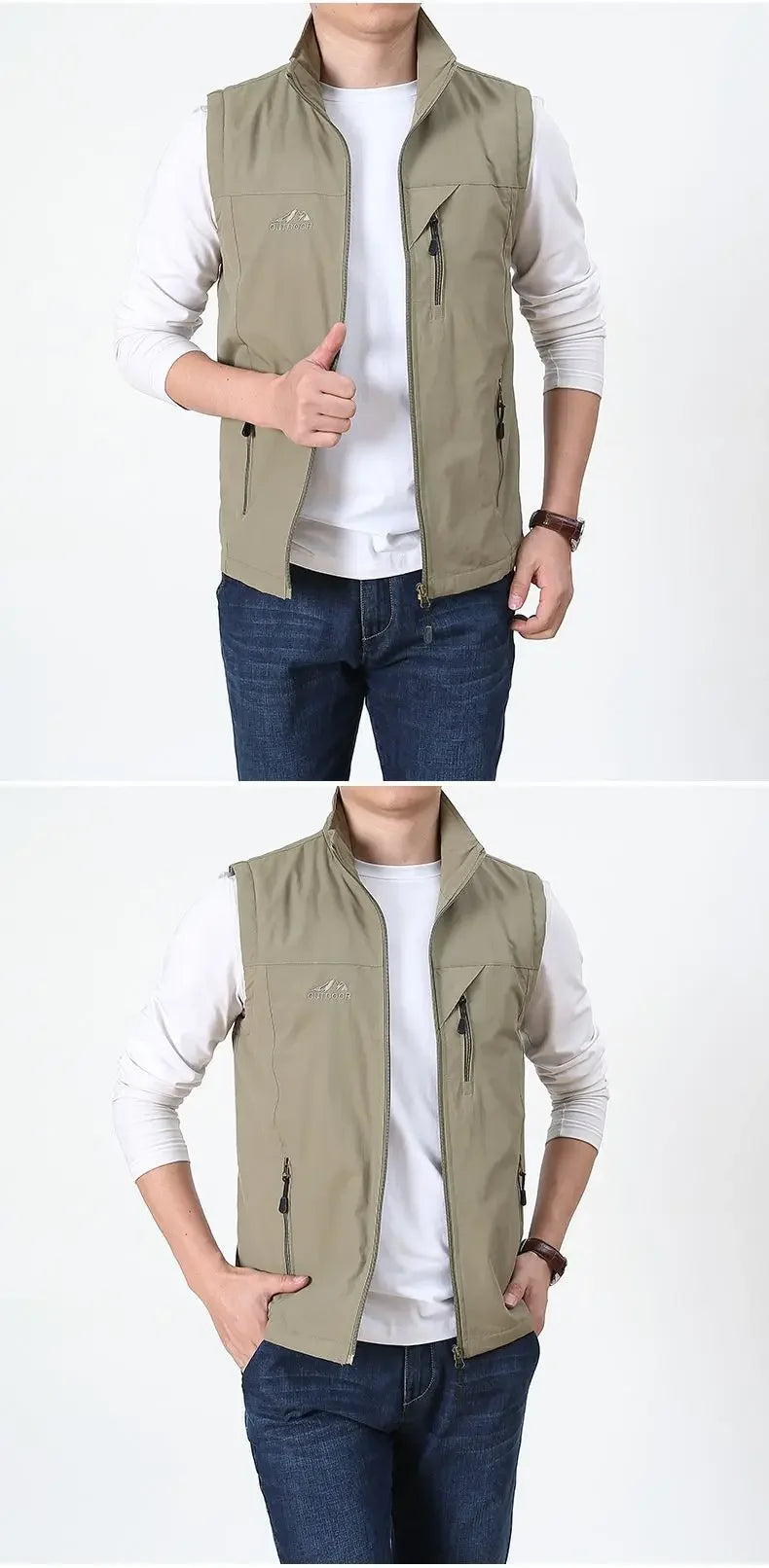 Men's sleeveless jacket